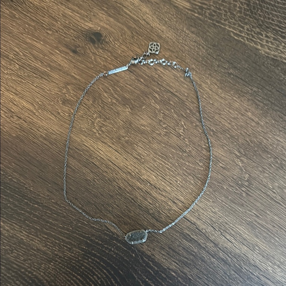 Elegant black and  Silver Necklace